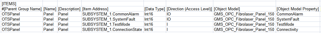 Tags Section (Not Used Fields Are Collapsed)