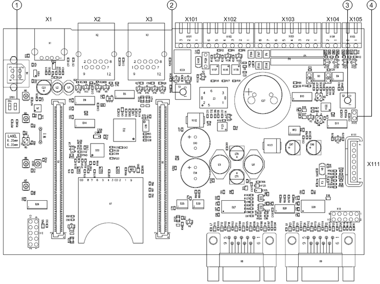 Internal DIP Jumpers and DIP Switches (NKM8001-A2 mainboard)